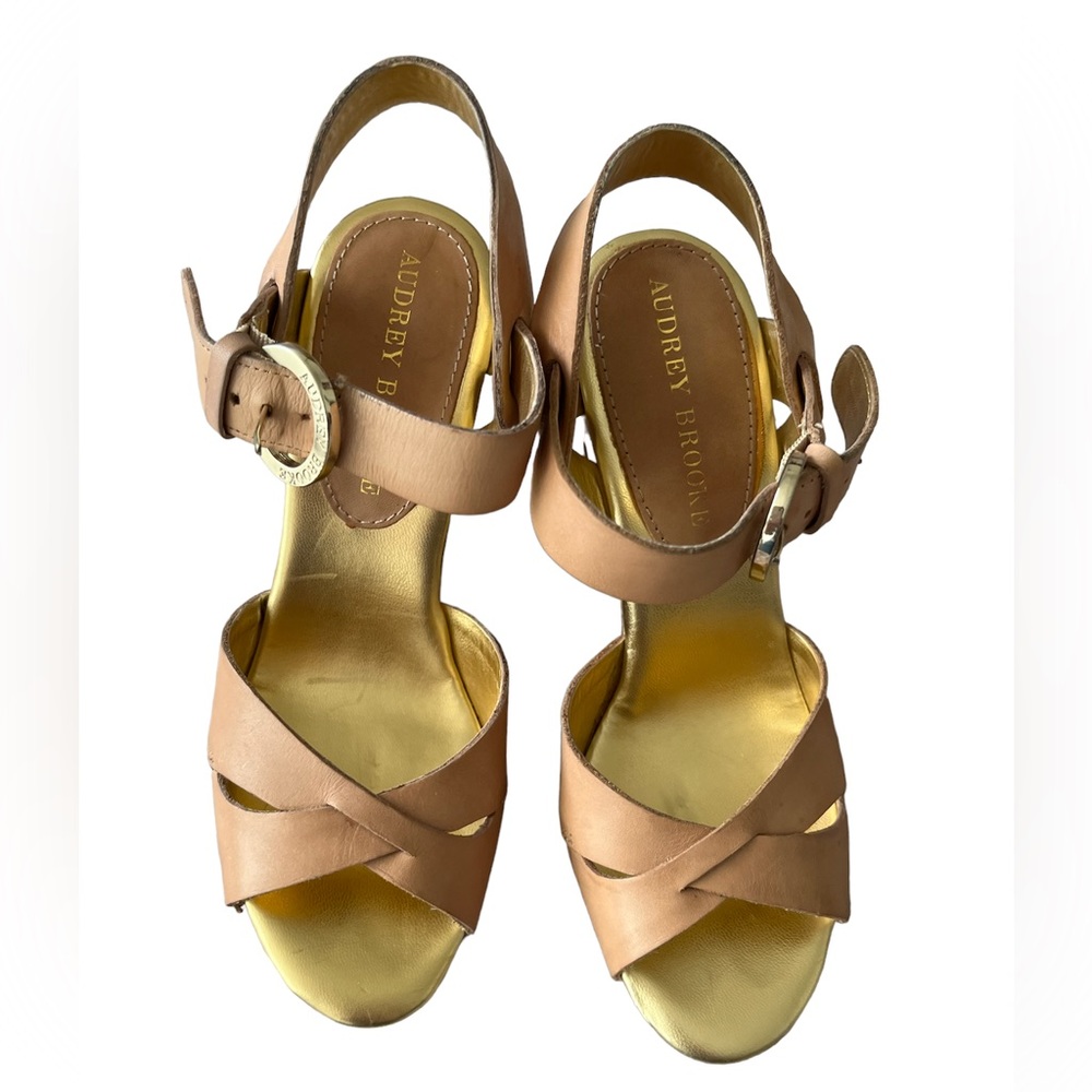 Audrey brooke platform size 6 sandals
